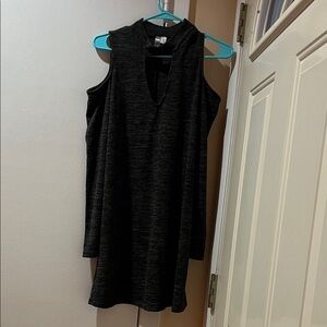 Alya Black Long Sleeve Dress